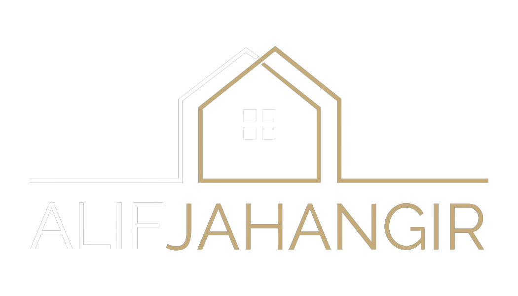 Alif Jahangir logo white